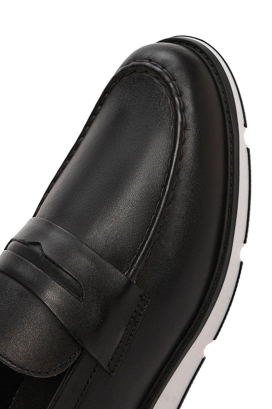 Erkek Siyah Deri Casual Loafer