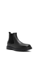 Men's Black Leather Chelsea Boots | Derimod