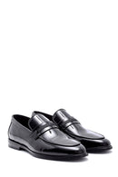 Men's Leather Patent Leather Loafer | Derimod