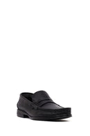 Erkek Siyah Deri Klasik Loafer | Derimod