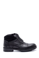 Men's Leather Zippered Boots | Derimod