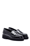 Kadın Deri Kroko Loafer | Derimod