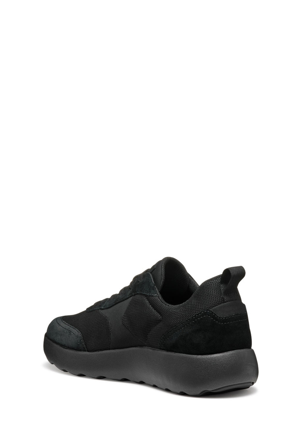 Geox Erkek Siyah U Xtors D -Mesh + Suede Bağcıklı Deri Sneaker
