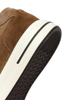 Male Mink Lace-up Thick-Soled Suede Leather Sneaker | Derimod
