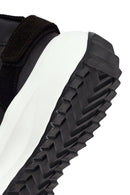 Woman Black Lace-up Thick-Soled Leather Sneaker | Derimod