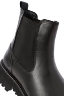 Men's Black Leather Chelsea Boots | Derimod