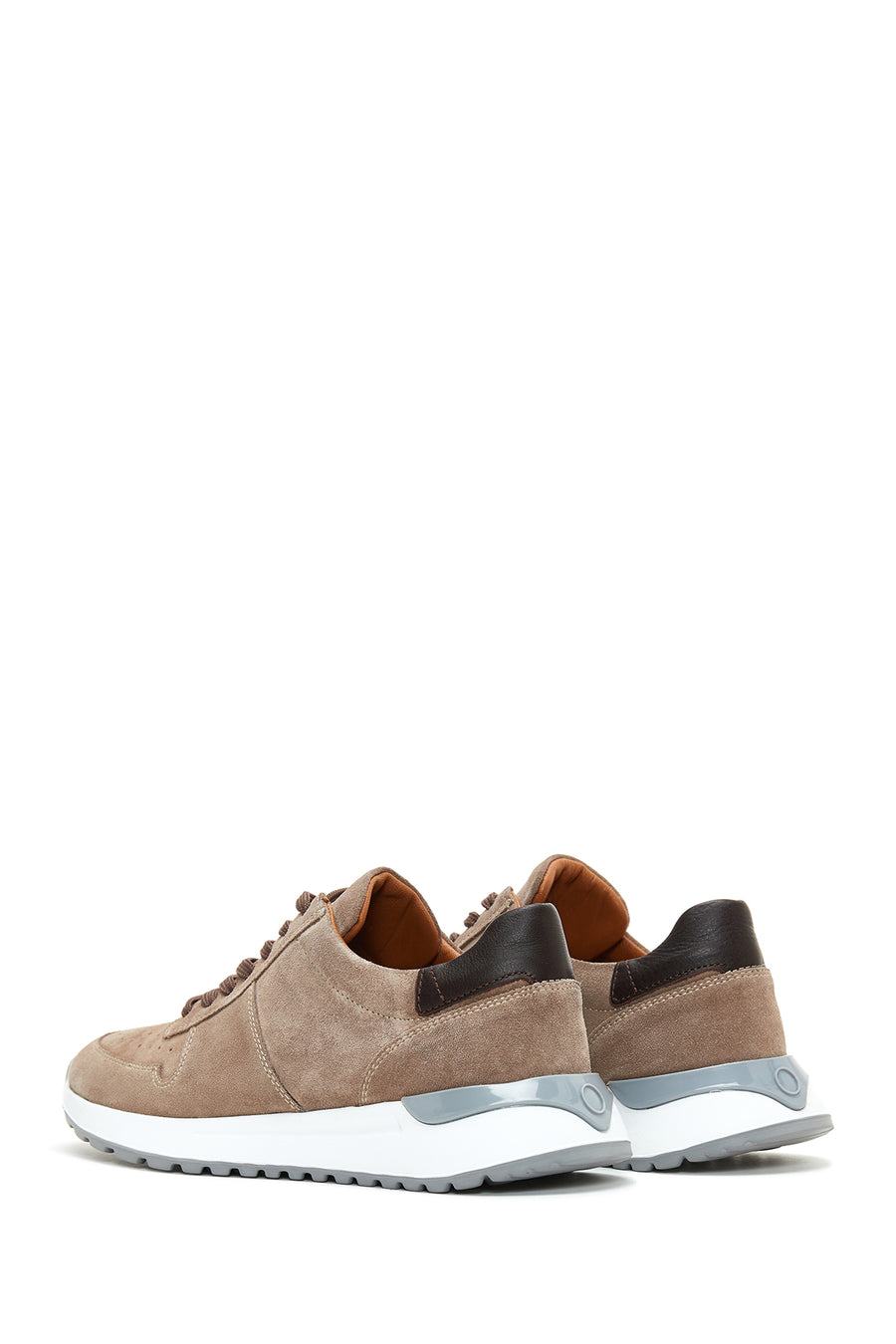Erkek Vizon Süet Deri Sneaker