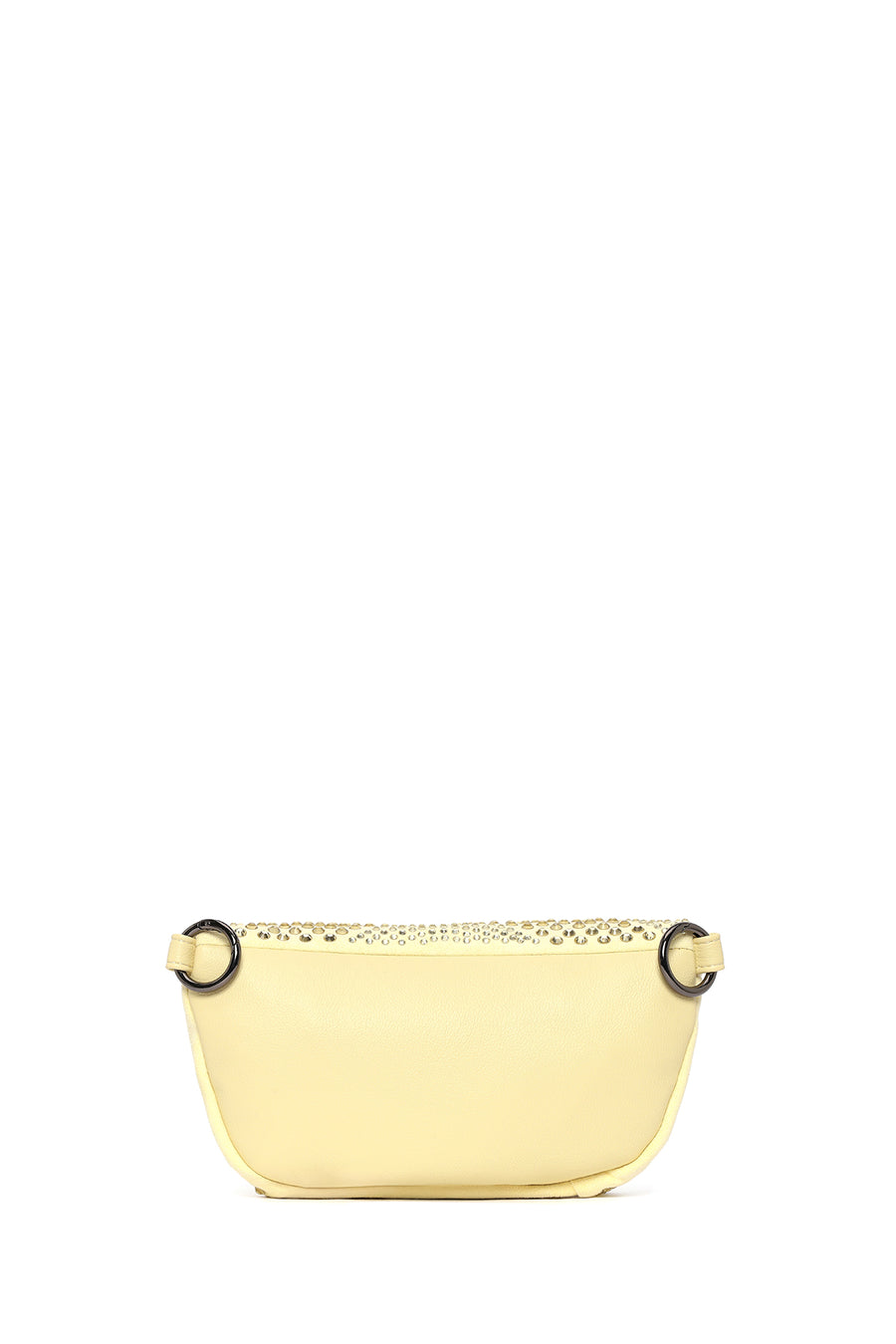 Woman Yellow Chain Strap Crossbody Bag