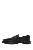 Erkek Siyah Deri Casual Loafer | Derimod
