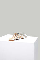 Women's Slippers with Metal Detail | Derimod