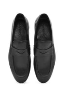 Erkek Siyah Deri Loafer | Derimod