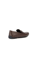 Geox Men's Brown Kosmopolis + Grip Leather Masculine Loafer | Derimod
