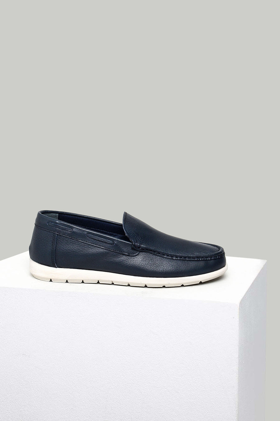 Blue Men's Leather Loafer