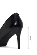 Kadın Siyah Deri Stiletto | Derimod
