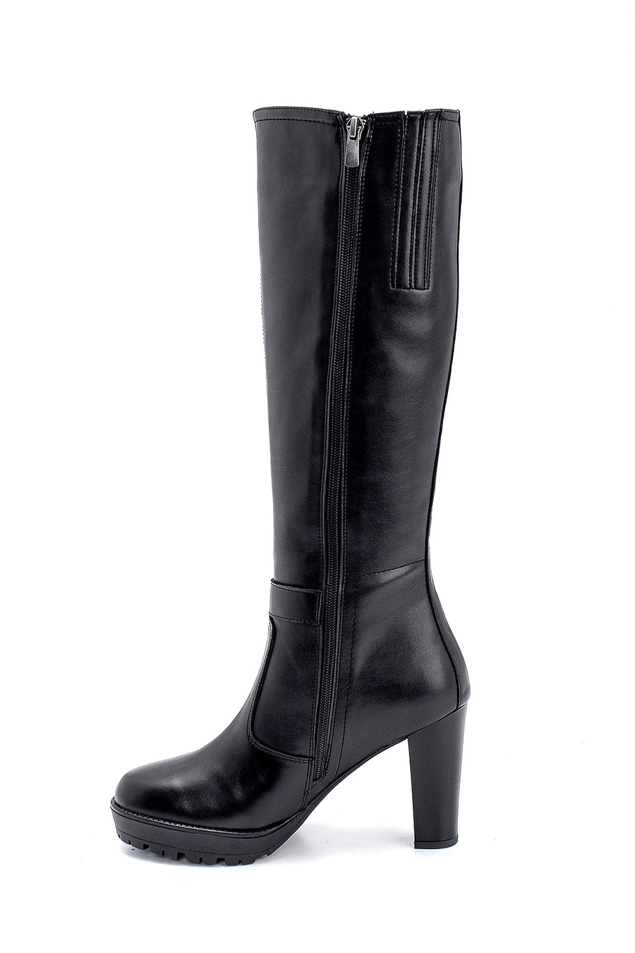 Women's Buckle Detailed Heeled Boots