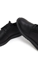Male Black Lace-Up Leather Casual Shoes | Derimod