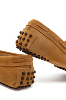 Kadın Camel Püsküllü Süet Deri Loafer | Derimod