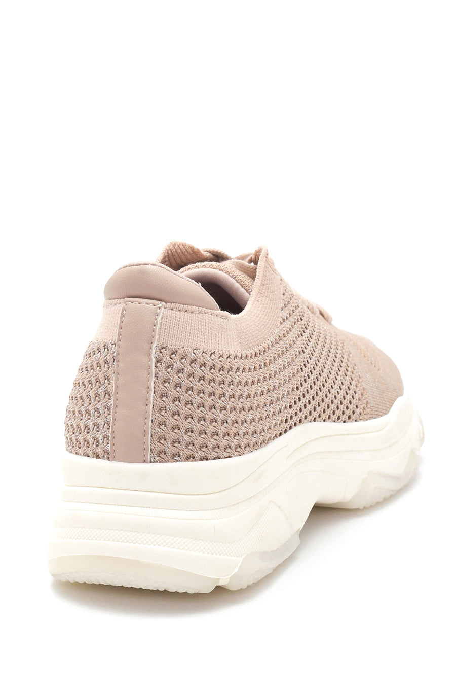 Kadın Bej Delikli Sneaker