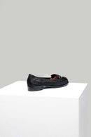 Women's Leather Ballerinas with Buckle | Derimod