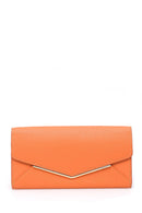 Women's Orange Faux Leather Wallet | Derimod