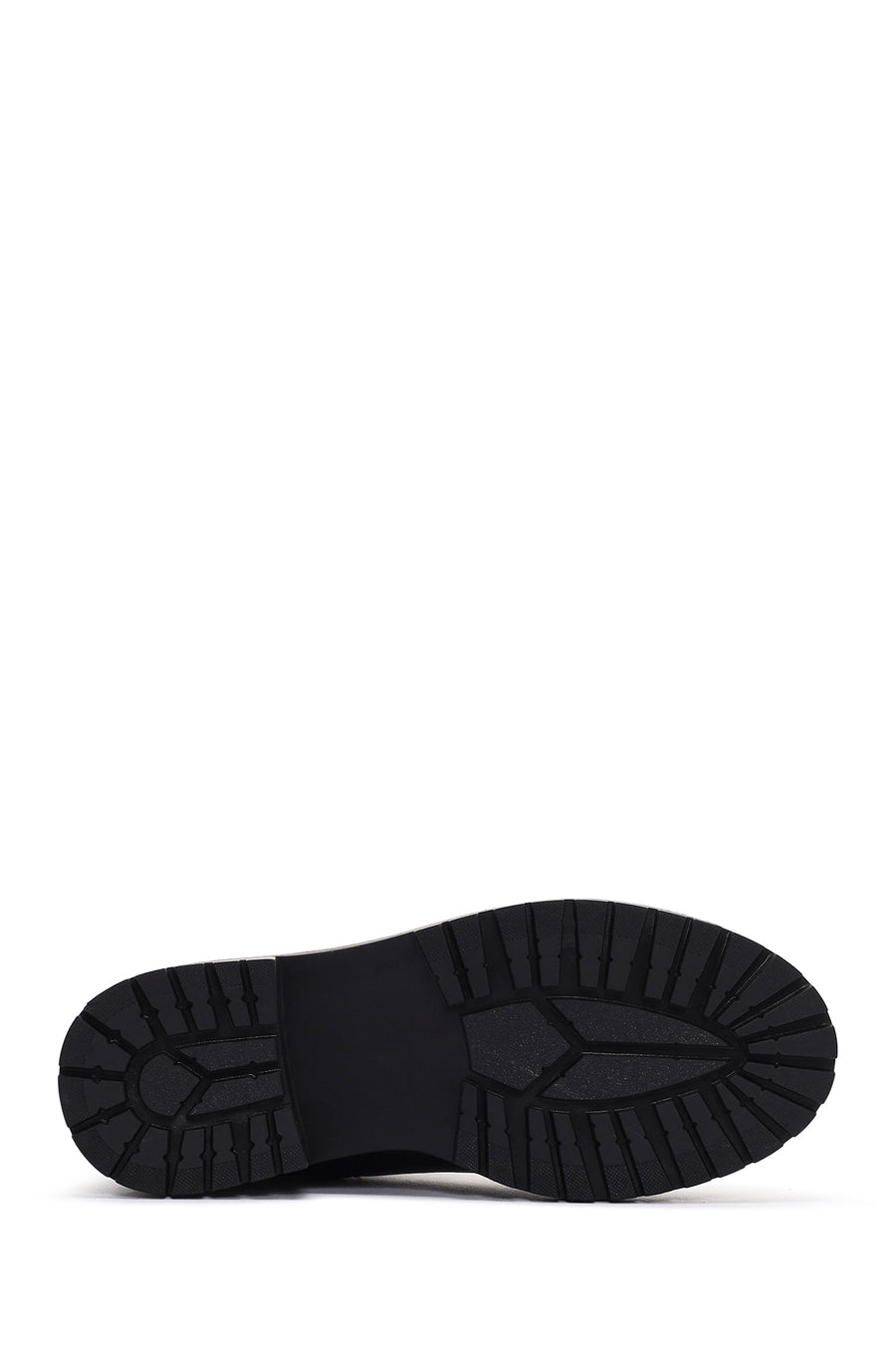 Woman Black Zip Closure Leather Boots
