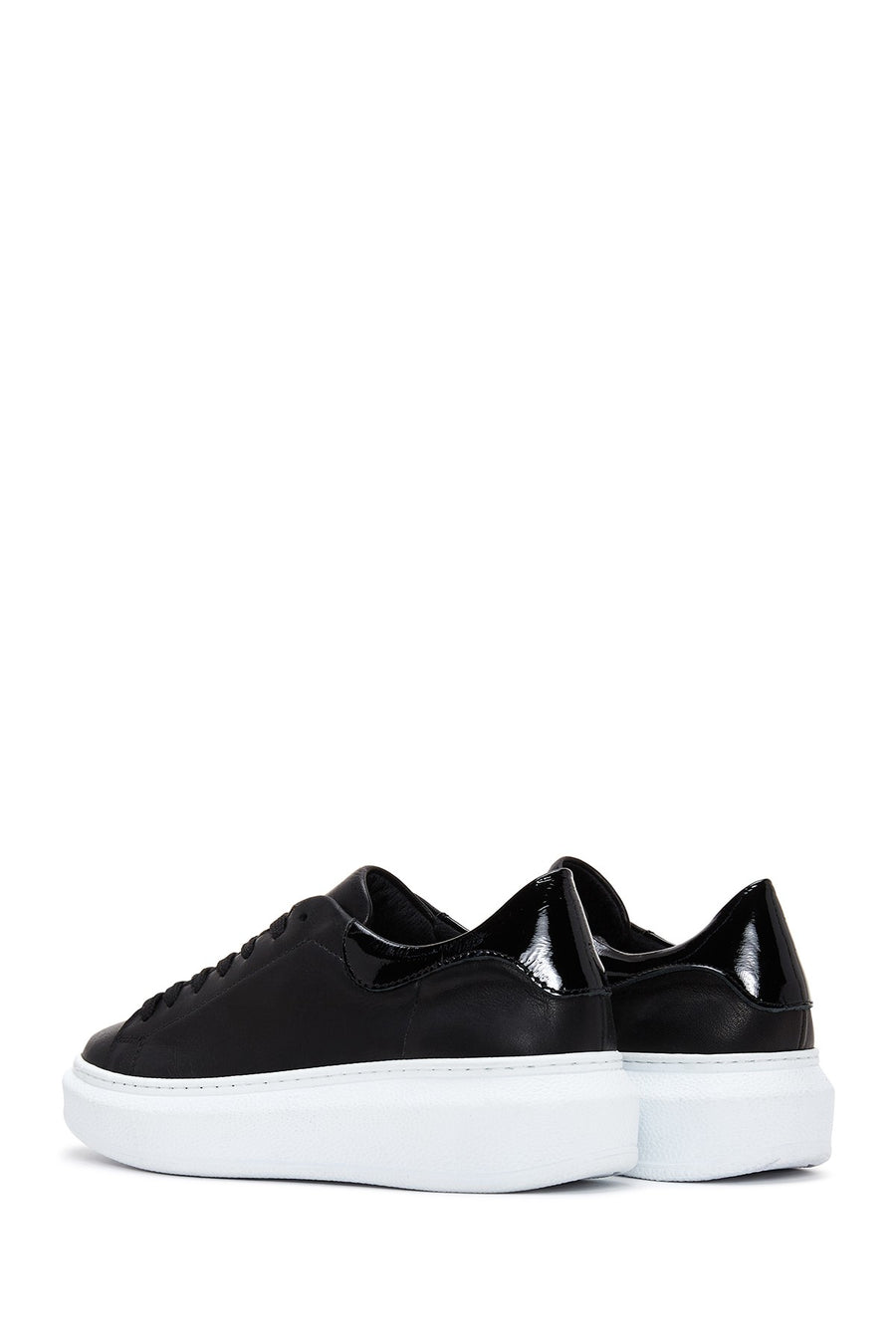 Kadın Siyah Deri Sneaker