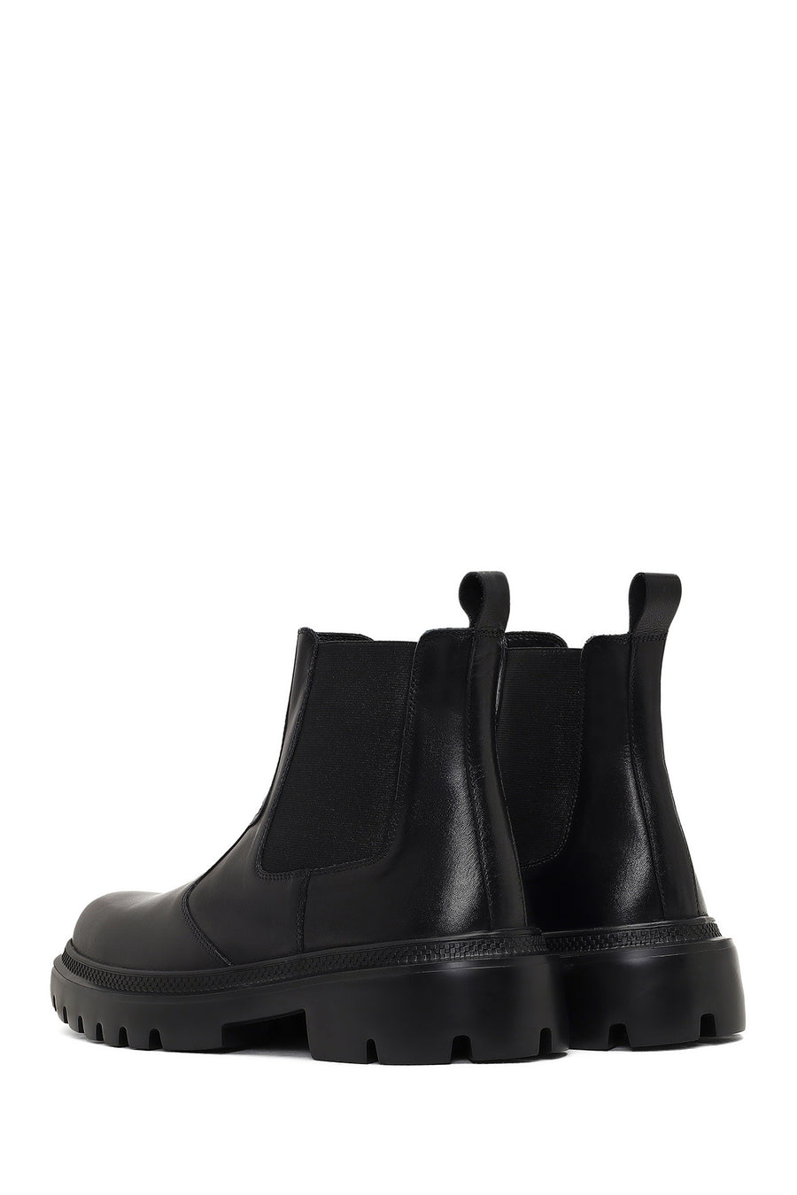 Men's Black Leather Chelsea Boot