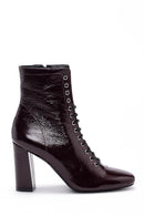 Women's Heeled Patent Leather Boots | Derimod