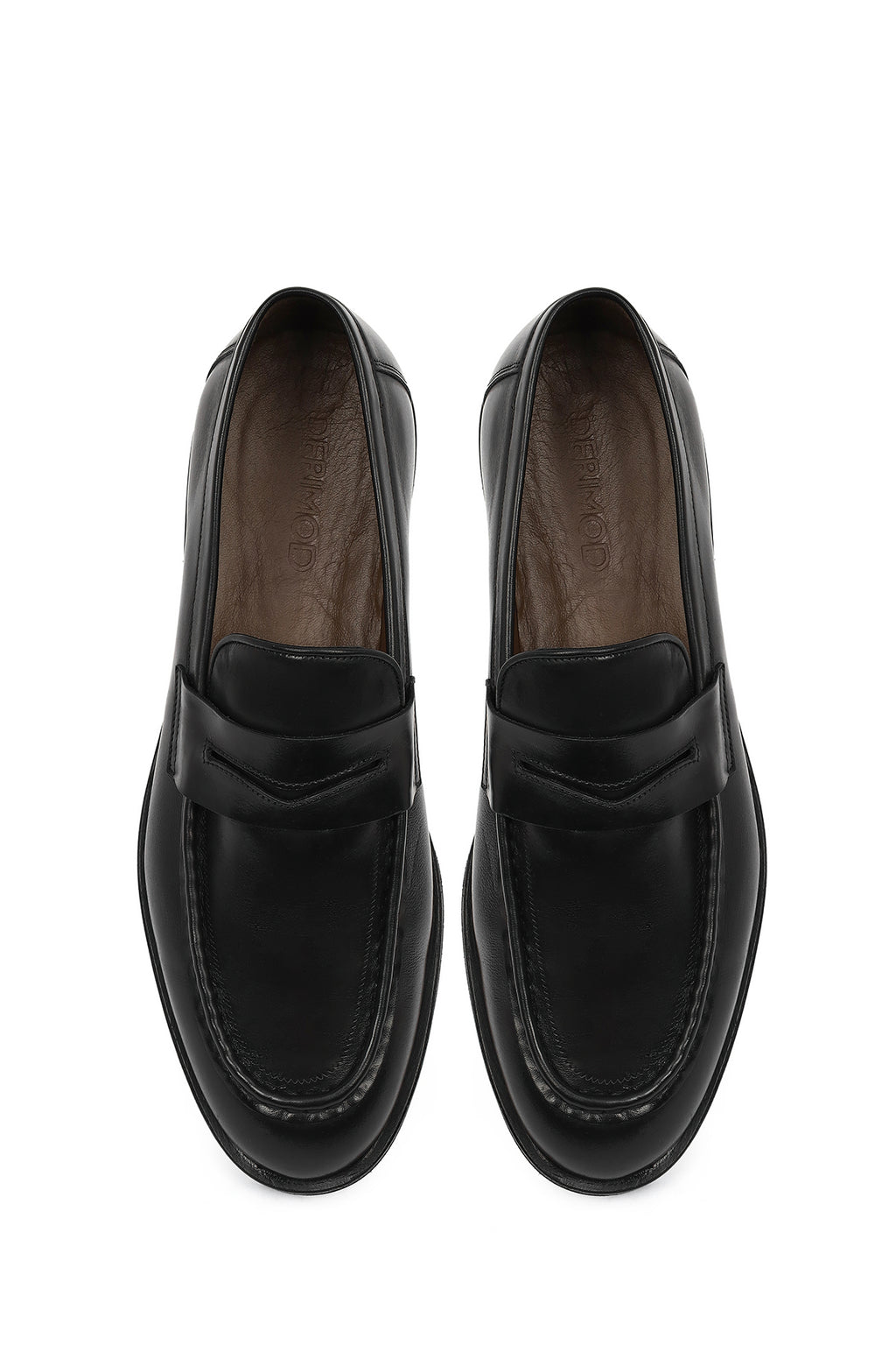 Erkek Siyah Deri Klasik Loafer