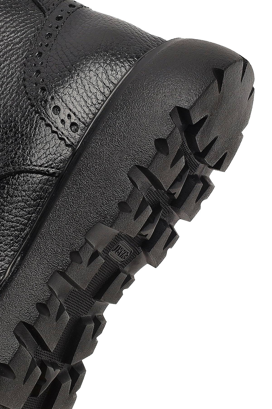 Men's Black Zippered Leather Boots