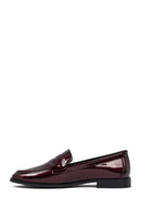 Kadın Bordo Deri Klasik Loafer | Derimod