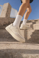 Kadın Bej Bağcıklı Sneaker | Derimod