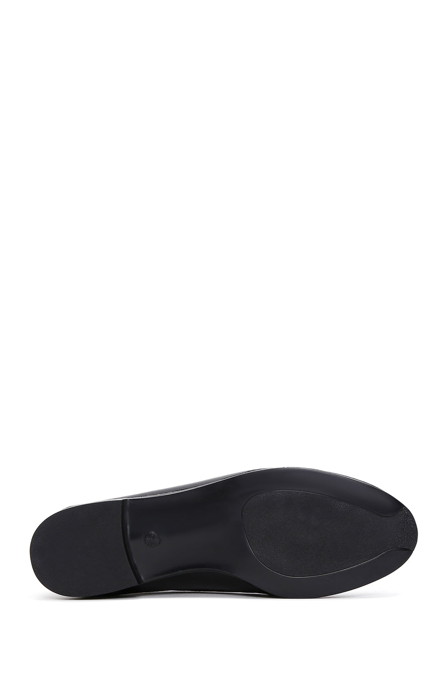 Women's Black Leather Masculine Loafer