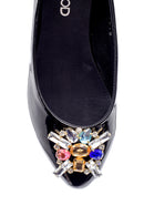Women's Stone Patent Leather Shoes | Derimod