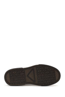 Male Brown Thick-Soled Nubuck Leather Sneaker | Derimod