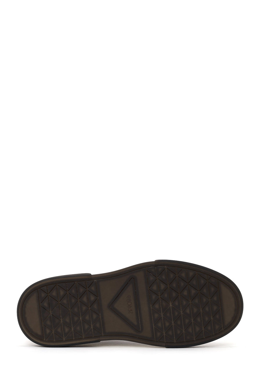 Male Brown Thick-Soled Nubuck Leather Sneaker
