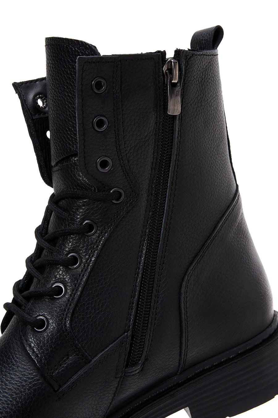 Men's Leather Zippered Boots