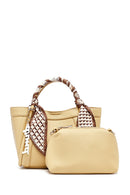 Women's Yellow Long Strap Accessorized Shoulder Bag | Derimod