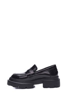 Women's Leather Casual Thick Sole Loafer | Derimod