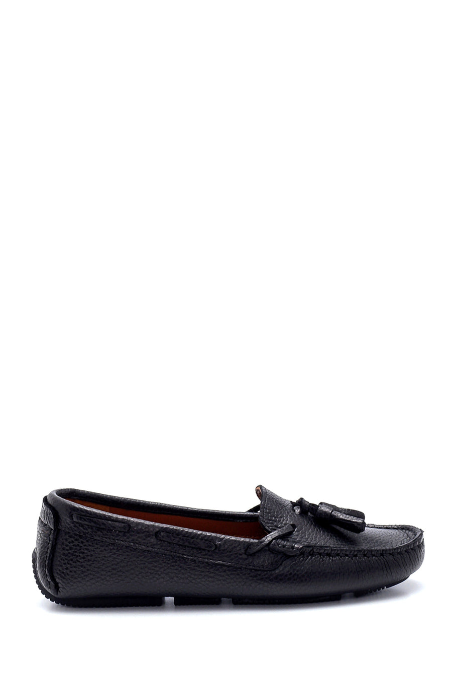 Women's Tasseled Leather Loafer 21SFD5001FT | Derimod