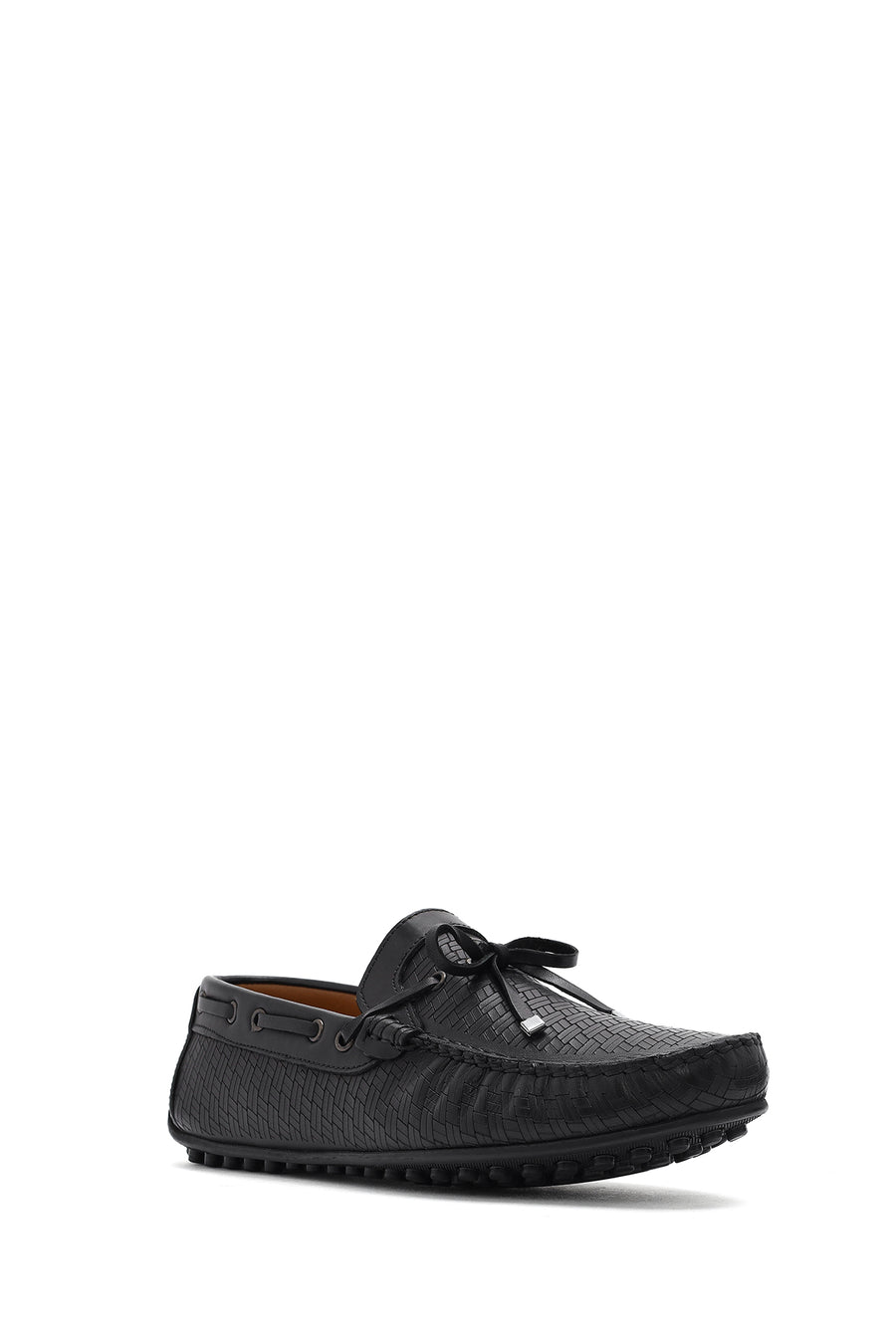 Erkek Siyah Deri Casual Loafer