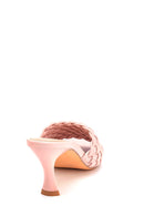 Women's Knitted Detailed Heeled Slippers | Derimod