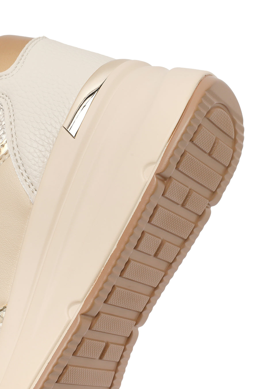 Kadın Bej Kalın Tabanlı Sneaker