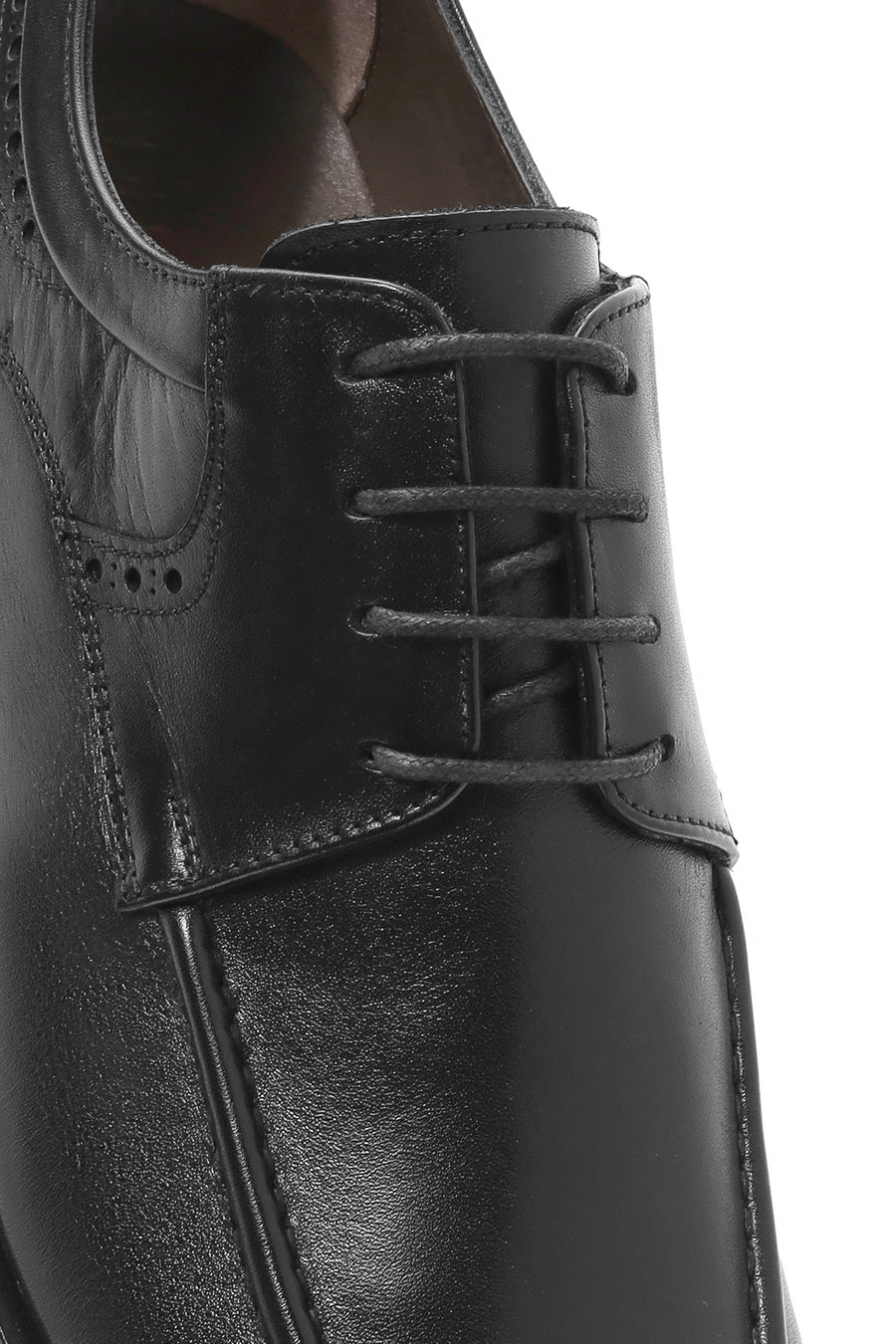 
Men's Black Lace-Up Leather Classic Shoes
