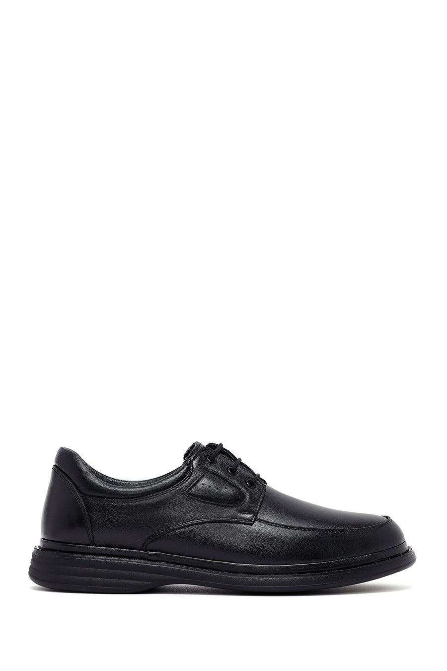 Male Black Lace-up Leather Casual Shoes WM832001DV | Derimod
