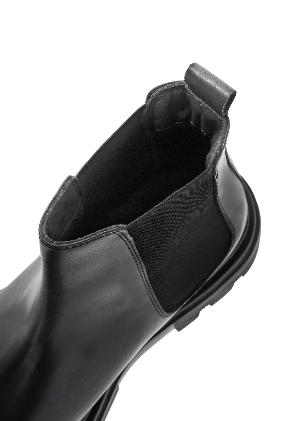 
Men's Black Metal Detailed Leather Chelsea Boot
