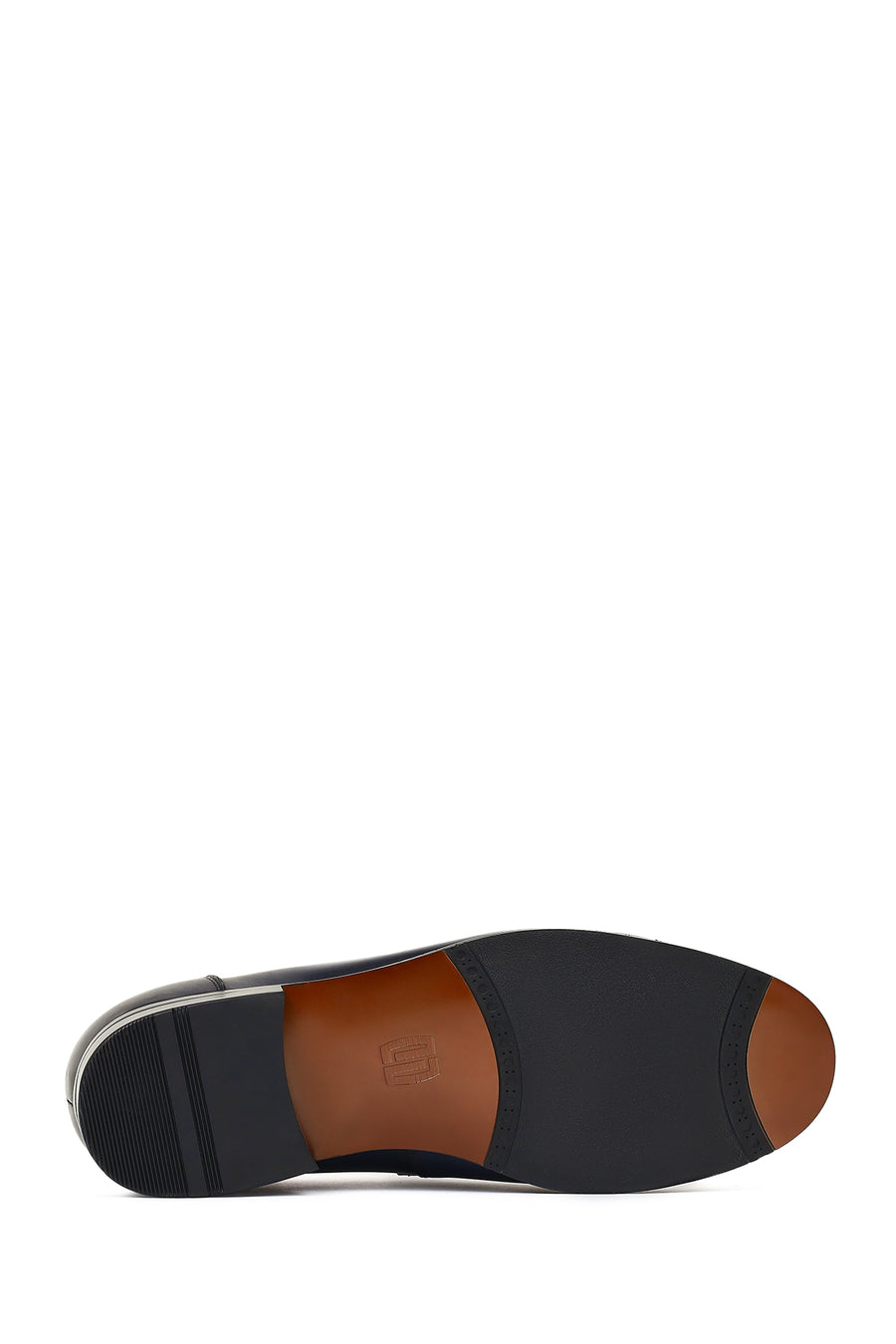 Derimod Black Erkek Lacivert Deri Klasik Loafer