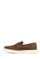 Erkek Taba Süet Deri Casual Loafer | Derimod