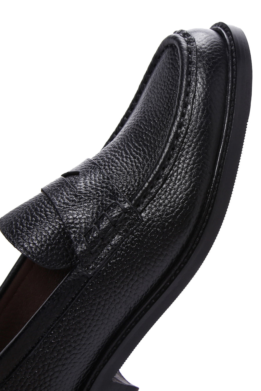 Erkek Siyah Deri Klasik Loafer