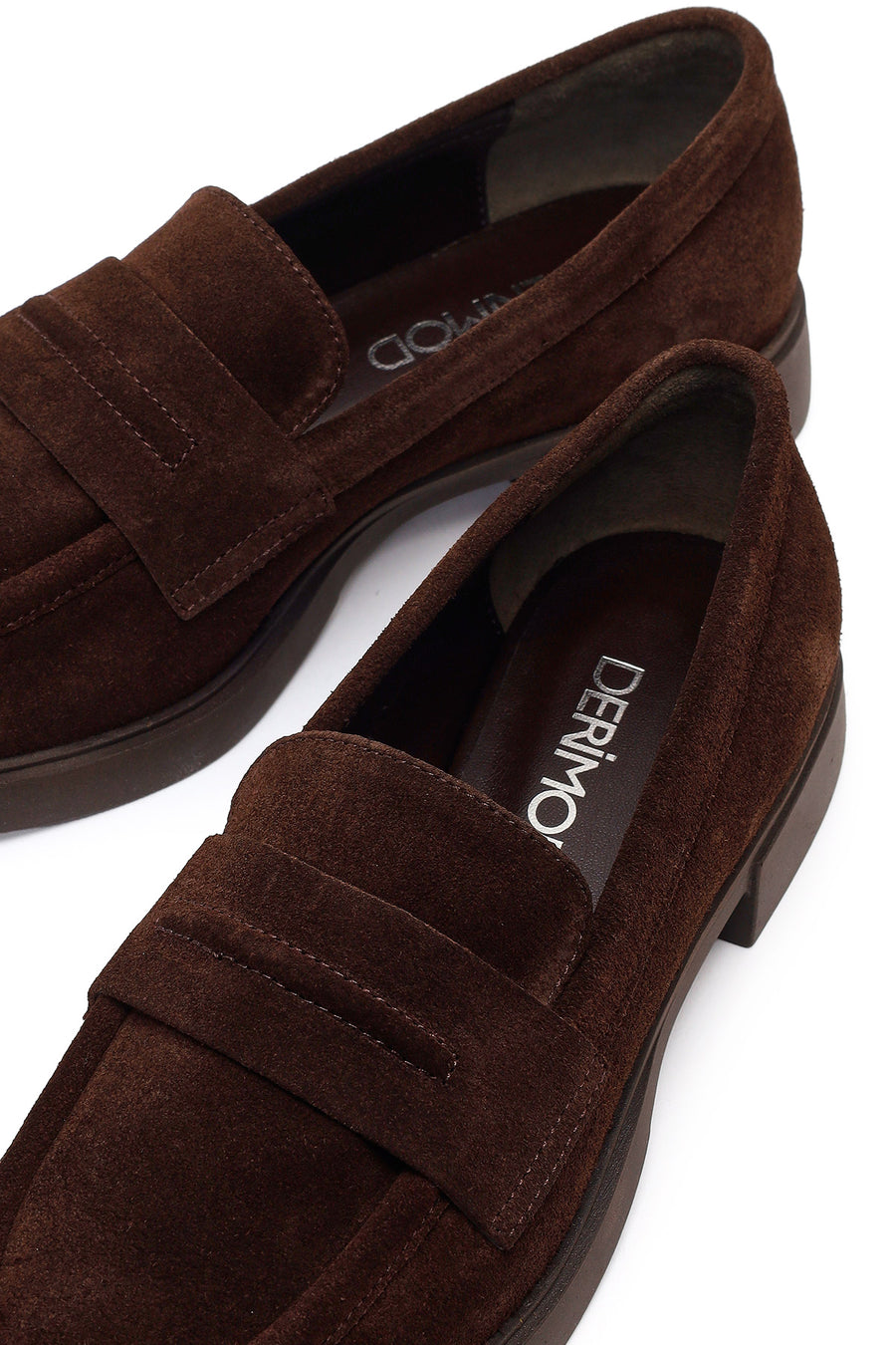 Women's Brown Suede Leather Loafer